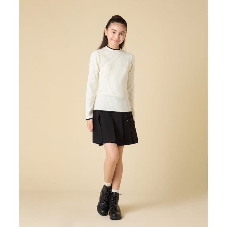 [130-160]配色プチハイリブニット | a.v.v【KIDS】 | 詳細画像26 