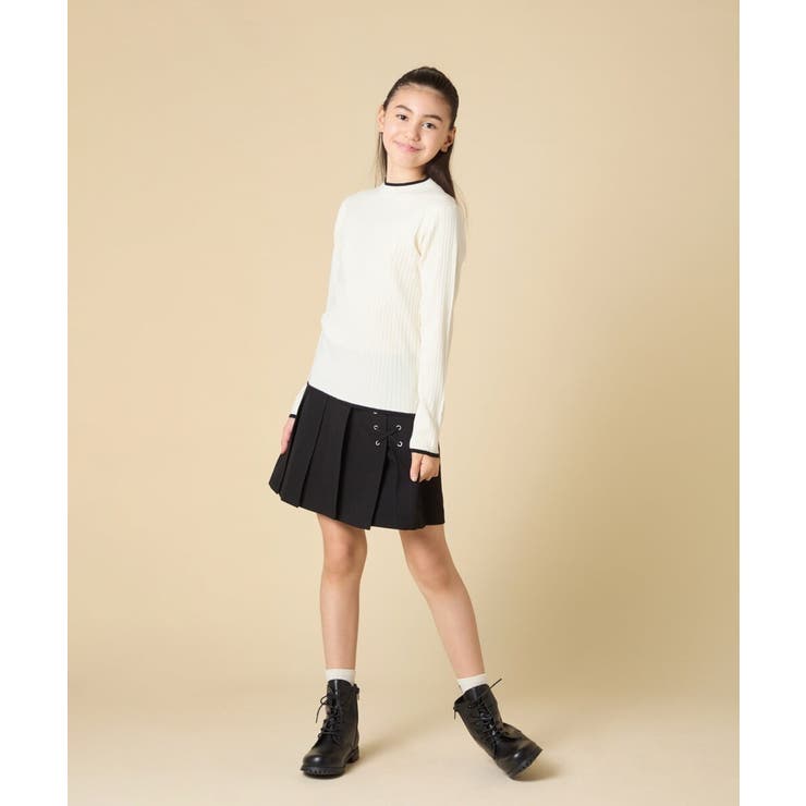 [130-160]配色プチハイリブニット | a.v.v【KIDS】 | 詳細画像27 