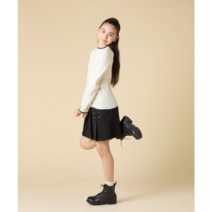 [130-160]配色プチハイリブニット | a.v.v【KIDS】 | 詳細画像30 