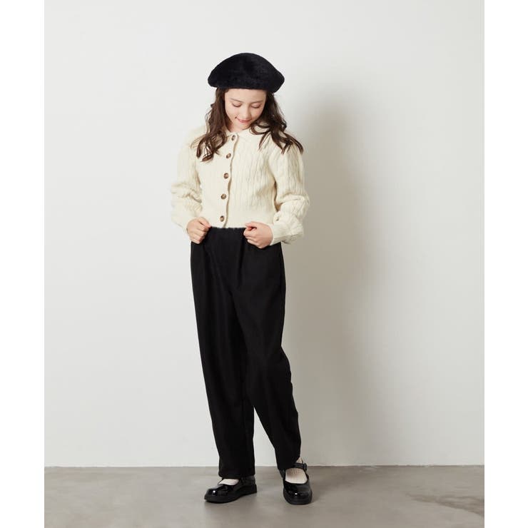 [100-130]襟付きニットカーディガン | a.v.v【KIDS】 | 詳細画像16 