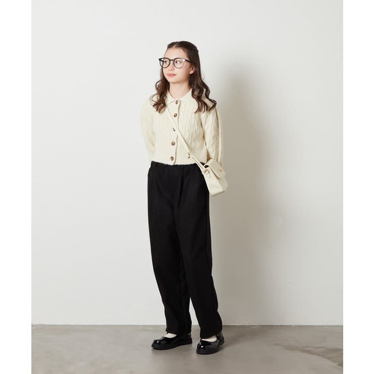 [100-130]襟付きニットカーディガン | a.v.v【KIDS】 | 詳細画像21 