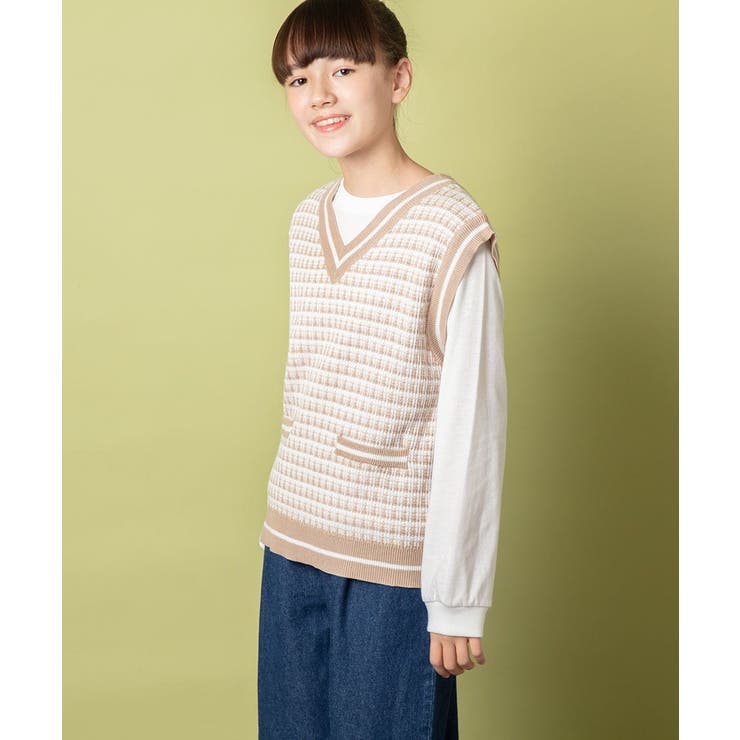 L'Appartement ツイードジャケット ベスト 2点セット セール】 ツイードニットベスト （テーラードジャケット