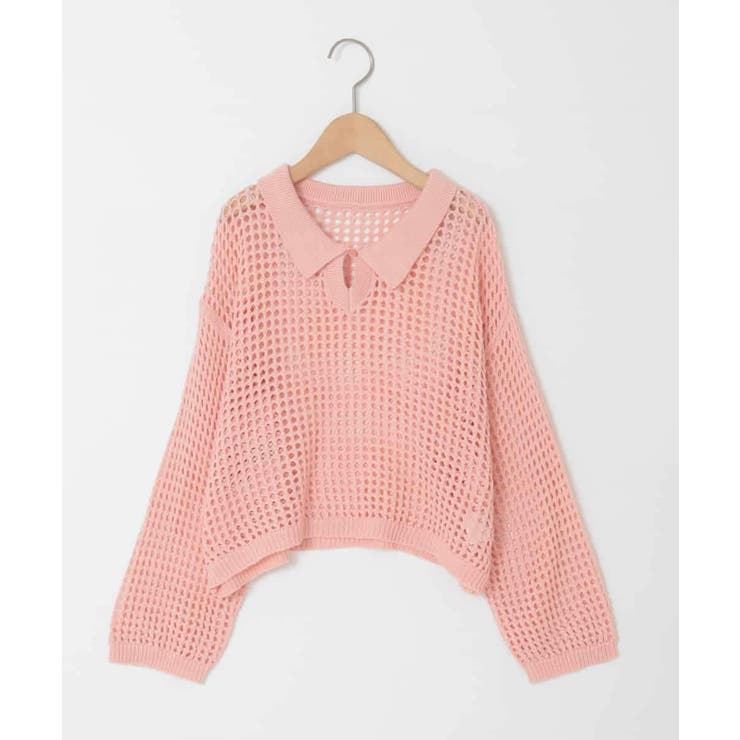 [120 160][ママとお揃いコーデが叶う]襟付きメッシュニットレイヤードトッ… | a.v.v【KIDS】 | 詳細画像16 