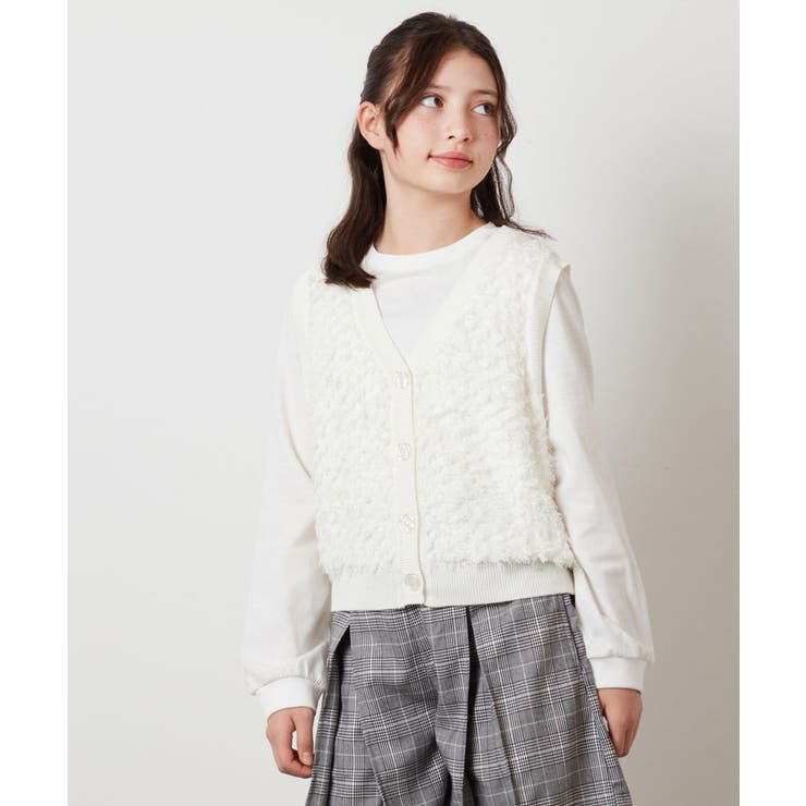[130]【2点セット】フリンジニットベストセット | a.v.v【KIDS】 | 詳細画像11 
