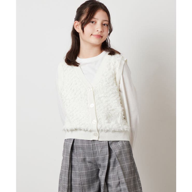 [130]【2点セット】フリンジニットベストセット | a.v.v【KIDS】 | 詳細画像14 