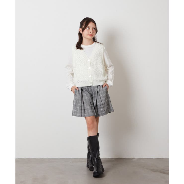 [130]【2点セット】フリンジニットベストセット | a.v.v【KIDS】 | 詳細画像15 