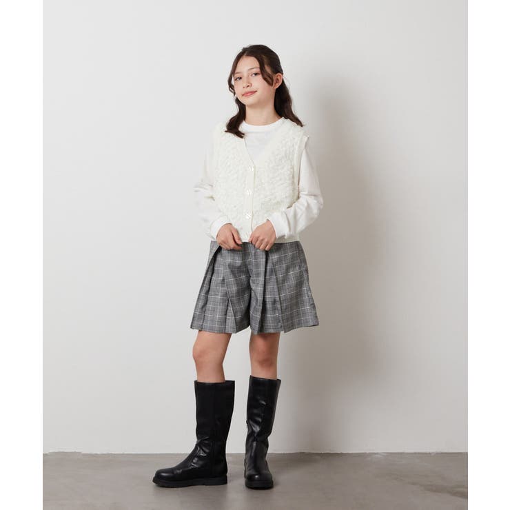 [130]【2点セット】フリンジニットベストセット | a.v.v【KIDS】 | 詳細画像17 