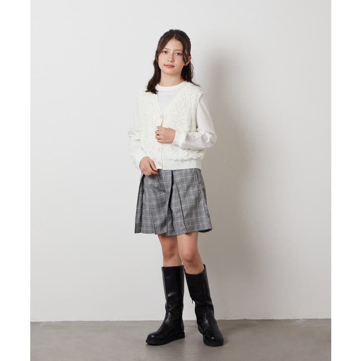 [130]【2点セット】フリンジニットベストセット | a.v.v【KIDS】 | 詳細画像18 