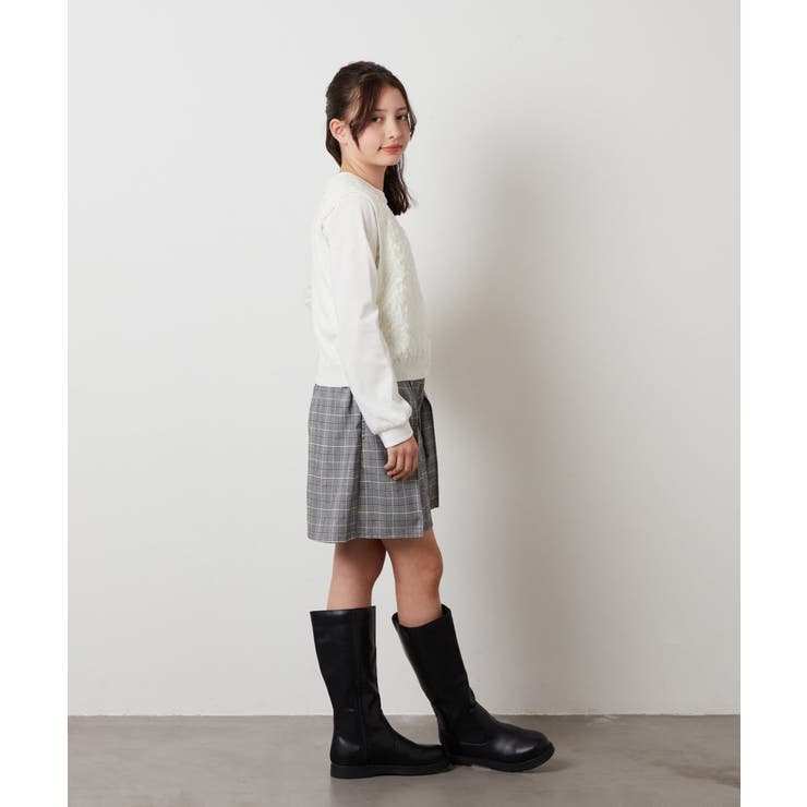 [130]【2点セット】フリンジニットベストセット | a.v.v【KIDS】 | 詳細画像19 