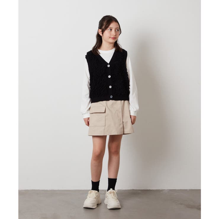 [130]【2点セット】フリンジニットベストセット | a.v.v【KIDS】 | 詳細画像6 