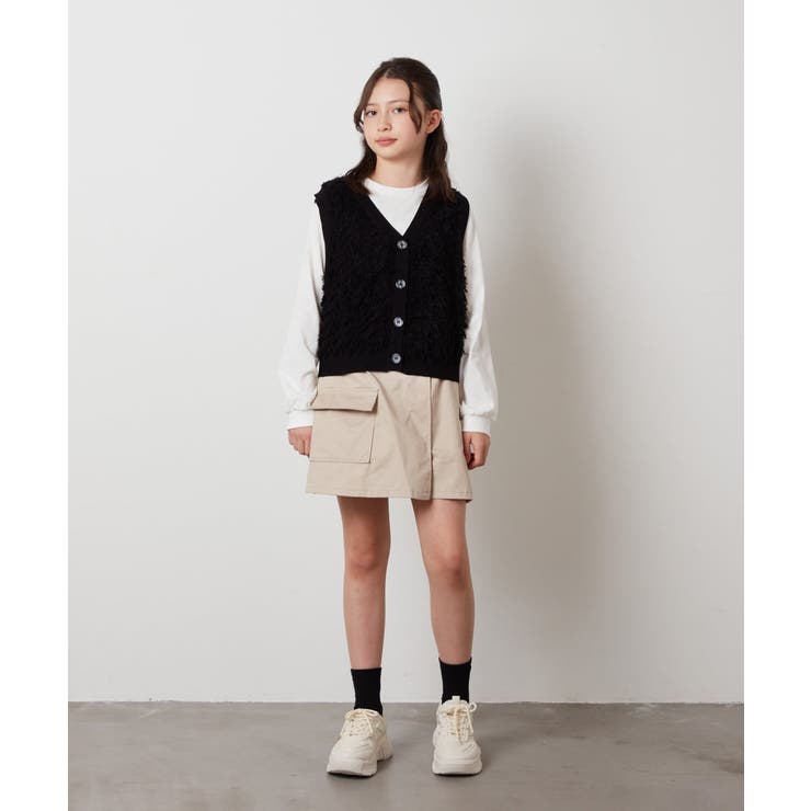 [130]【2点セット】フリンジニットベストセット | a.v.v【KIDS】 | 詳細画像8 