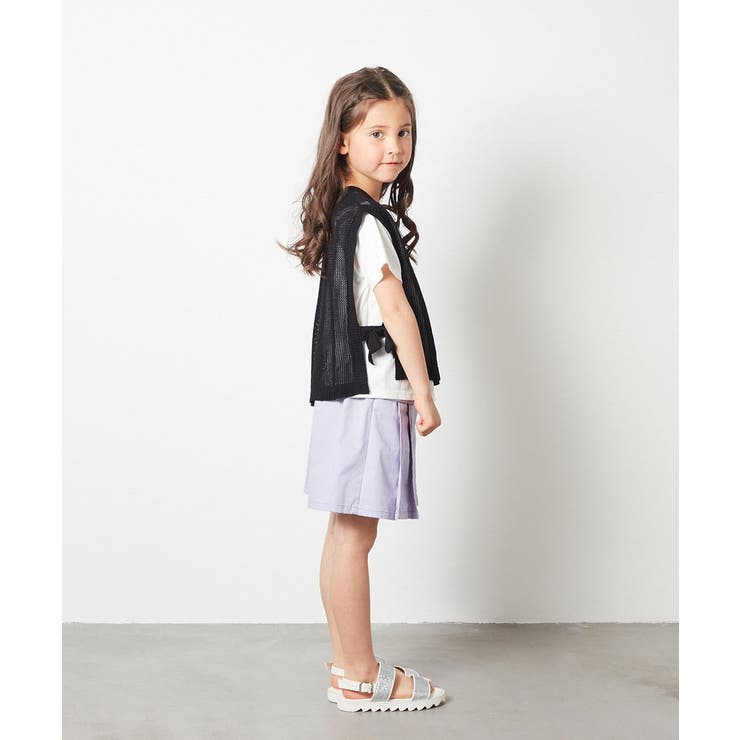 [120-130]【2点セット】サイドリボンメッシュニットベストセット | a.v.v【KIDS】 | 詳細画像10 