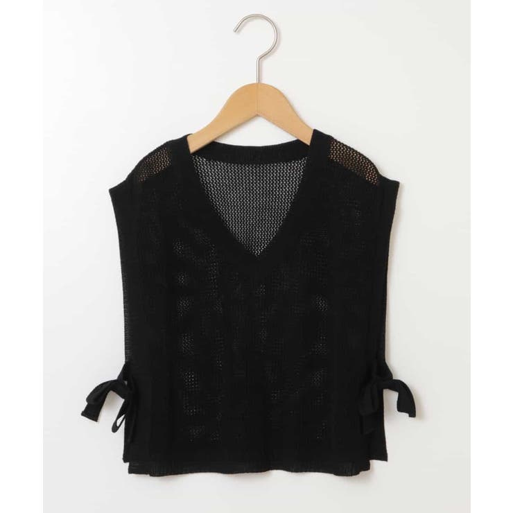 [120-130]【2点セット】サイドリボンメッシュニットベストセット | a.v.v【KIDS】 | 詳細画像18 