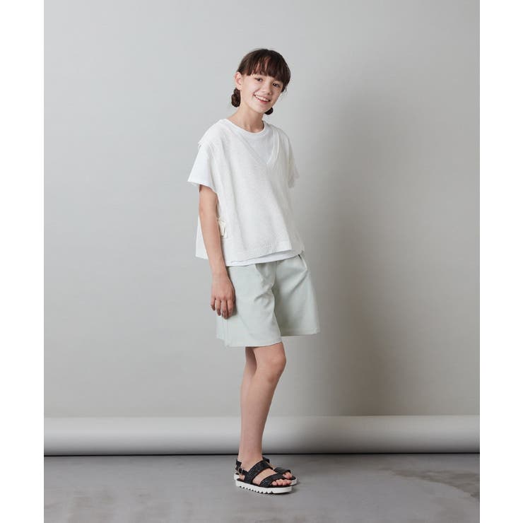 [120-130]【2点セット】サイドリボンメッシュニットベストセット | a.v.v【KIDS】 | 詳細画像7 