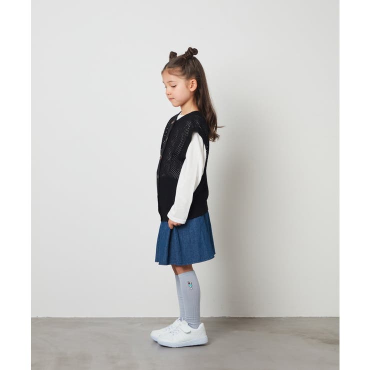 バックボタンメッシュニットベストセット | a.v.v【KIDS】 | 詳細画像5 