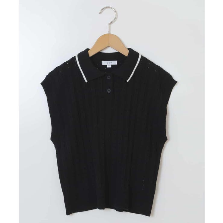 [120-130]【2点セット】アイレット柄襟付きニットベストセット | a.v.v【KIDS】 | 詳細画像18 