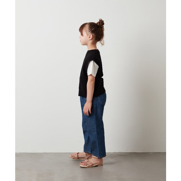 [100-130]【2点セット】アイレット柄ニットベストセット | a.v.v【KIDS】 | 詳細画像17 