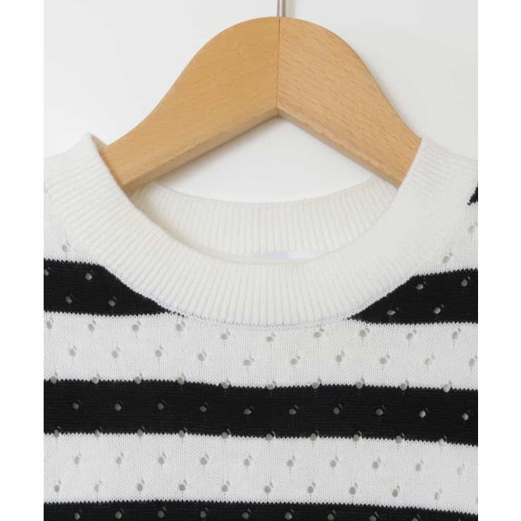 [100-130]【2点セット】アイレット柄ニットベストセット | a.v.v【KIDS】 | 詳細画像4 
