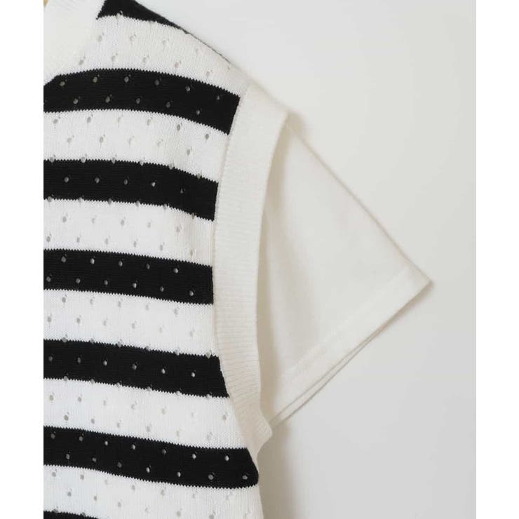 [100-130]【2点セット】アイレット柄ニットベストセット | a.v.v【KIDS】 | 詳細画像5 