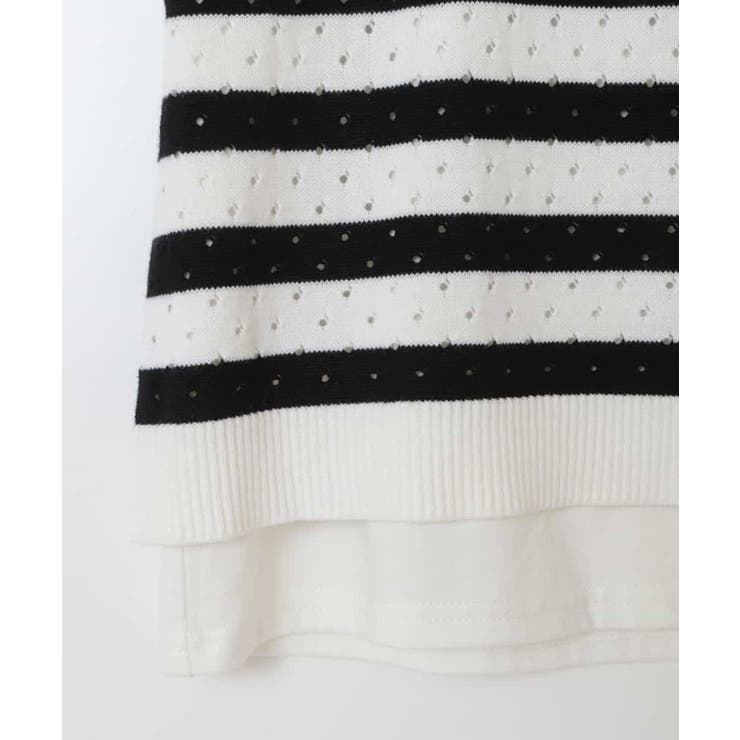[100-130]【2点セット】アイレット柄ニットベストセット | a.v.v【KIDS】 | 詳細画像6 