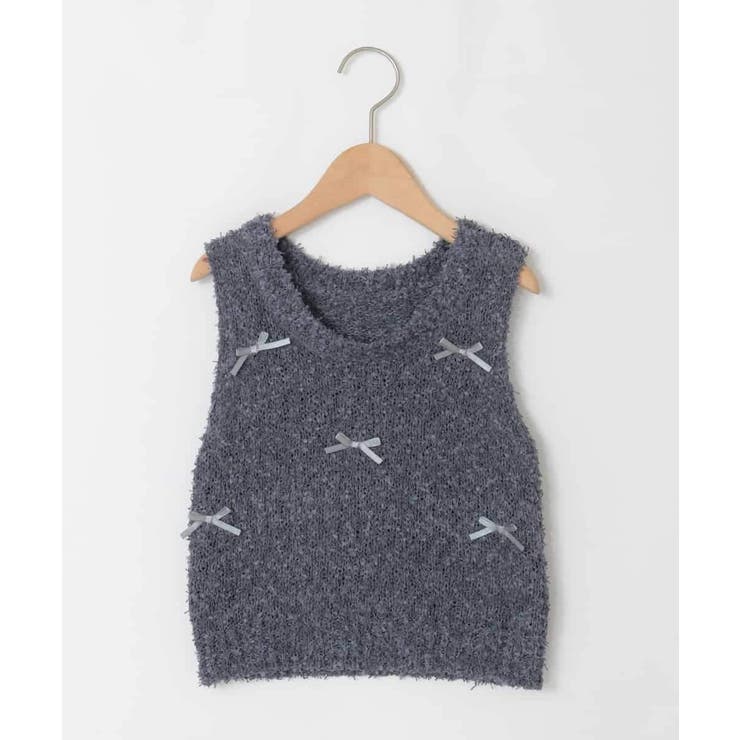 [120-160]リボンヤーンニットベストセット | a.v.v【KIDS】 | 詳細画像40 