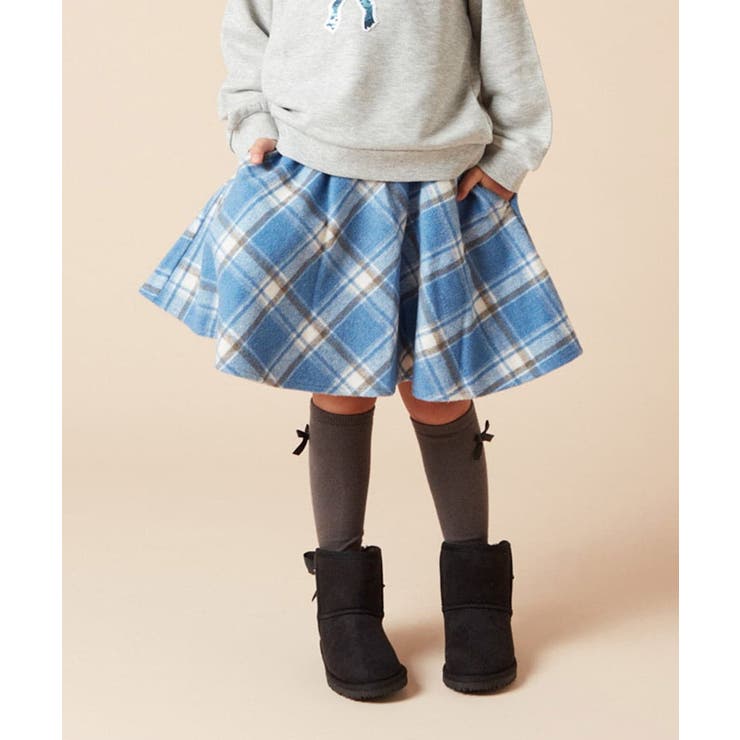 ブルー | [100-160]アソートフレアスカート | a.v.v【KIDS】