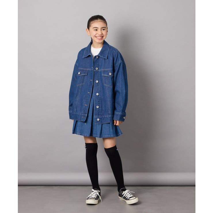 [120-130]ビジュー付きデニムタックスカート | a.v.v【KIDS】 | 詳細画像34 