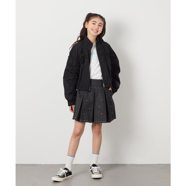 [160]ビジュー付きデニムタックスカート | a.v.v【KIDS】 | 詳細画像11 