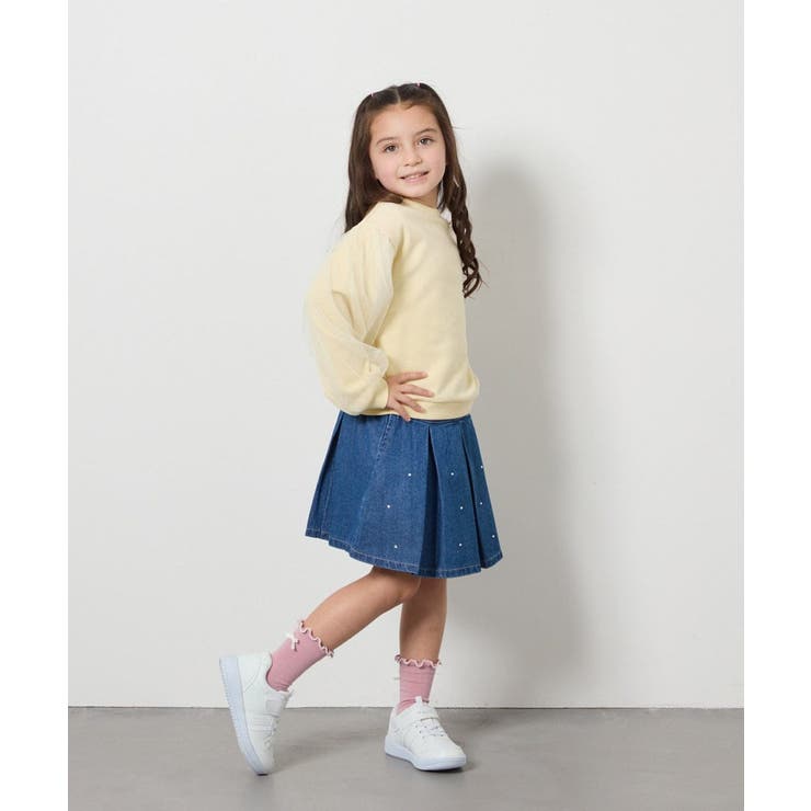 [160]ビジュー付きデニムタックスカート | a.v.v【KIDS】 | 詳細画像33 