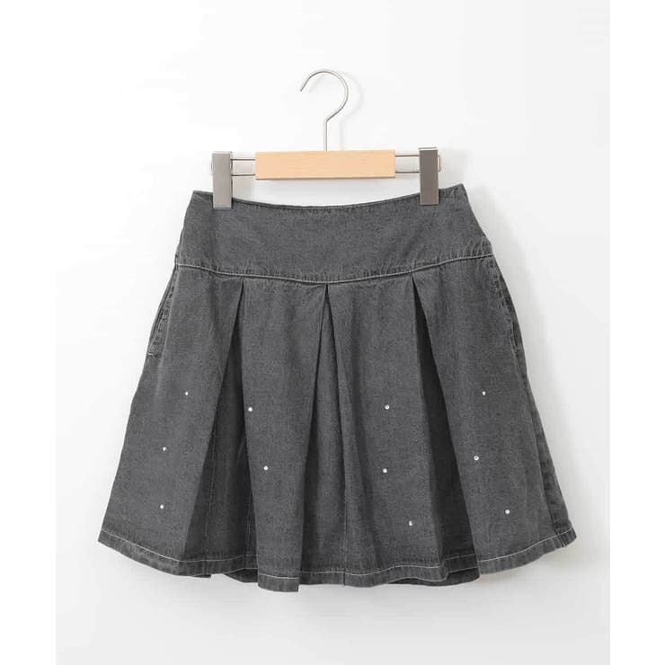 [160]ビジュー付きデニムタックスカート | a.v.v【KIDS】 | 詳細画像40 