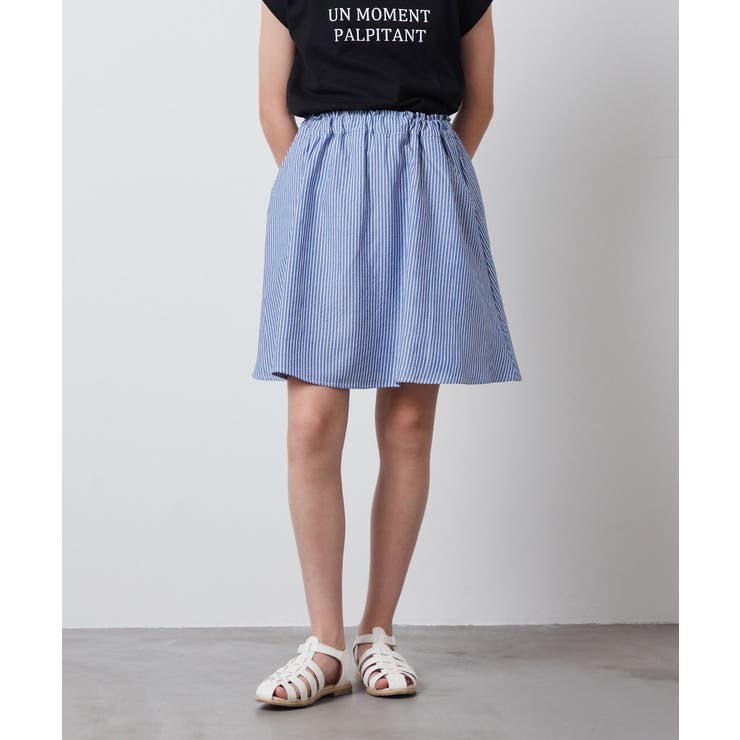 ストライプ | [100-130]インパン付きアソートフレアスカート | a.v.v【KIDS】