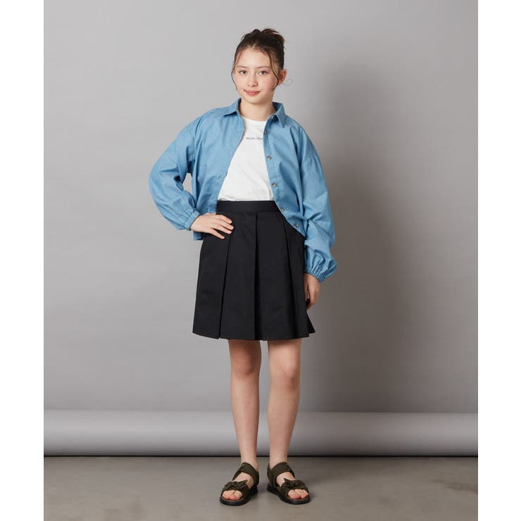 [100-130]インパン付きタックスカート | a.v.v【KIDS】 | 詳細画像5 