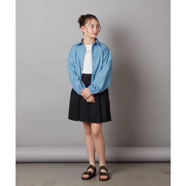 [100-130]インパン付きタックスカート | a.v.v【KIDS】 | 詳細画像7 