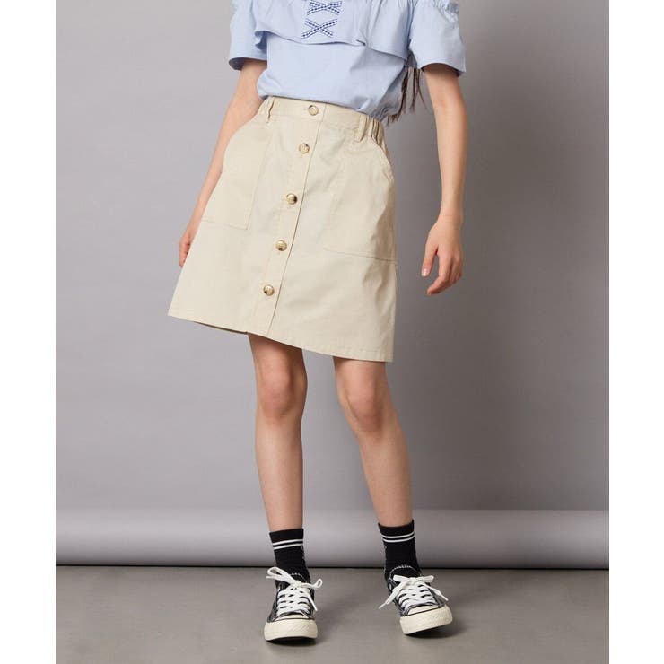 [140-150]ベイカーポケットスカート | a.v.v【KIDS】 | 詳細画像1 