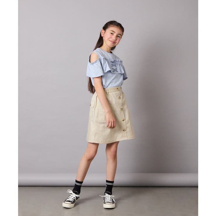 [140-150]ベイカーポケットスカート | a.v.v【KIDS】 | 詳細画像3 