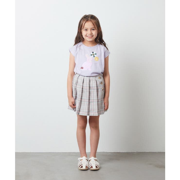 [110-130]チェックプリーツスカート[品番：ITKW0011564]｜a.v.v【KIDS】（アーヴェヴェ）のキッズファッション通販｜SHOPLIST（ショップリスト）