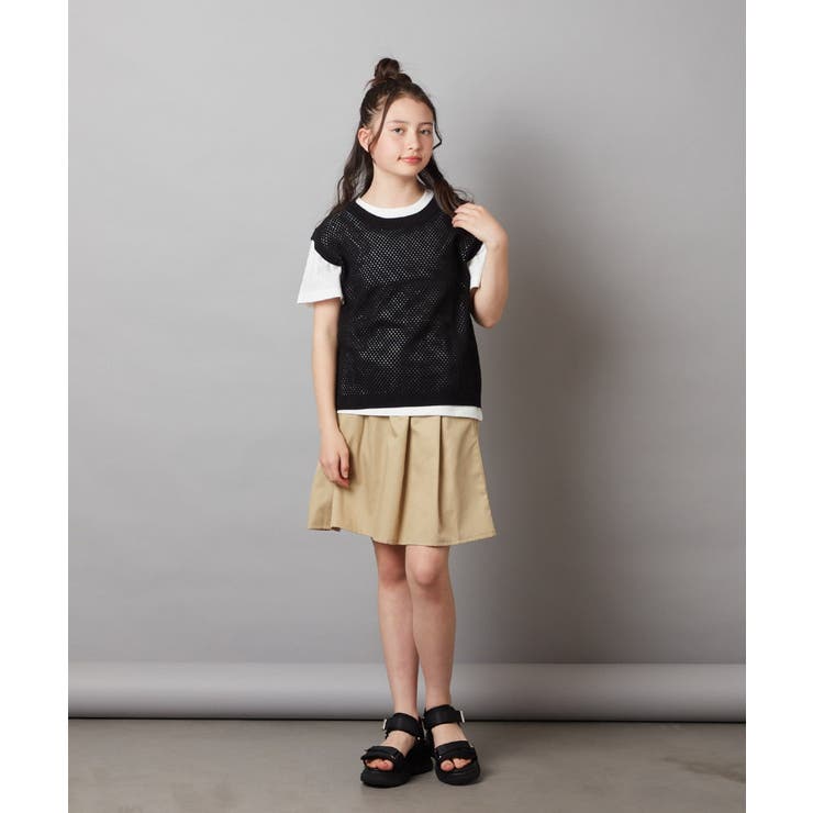 [140-150]タック＆ギャザーフレアスカート | a.v.v【KIDS】 | 詳細画像32 