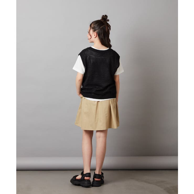 [140-150]タック＆ギャザーフレアスカート | a.v.v【KIDS】 | 詳細画像34 