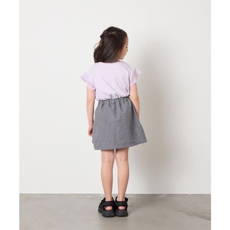 [120-160]［インパン付］フロントレースアップスカート | a.v.v【KIDS】 | 詳細画像15 