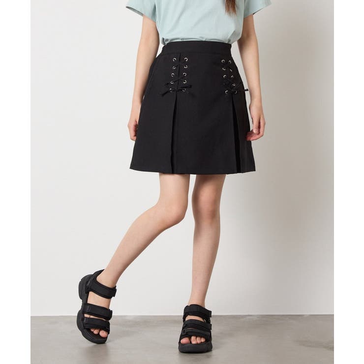 [120-160]［インパン付］フロントレースアップスカート | a.v.v【KIDS】 | 詳細画像23 