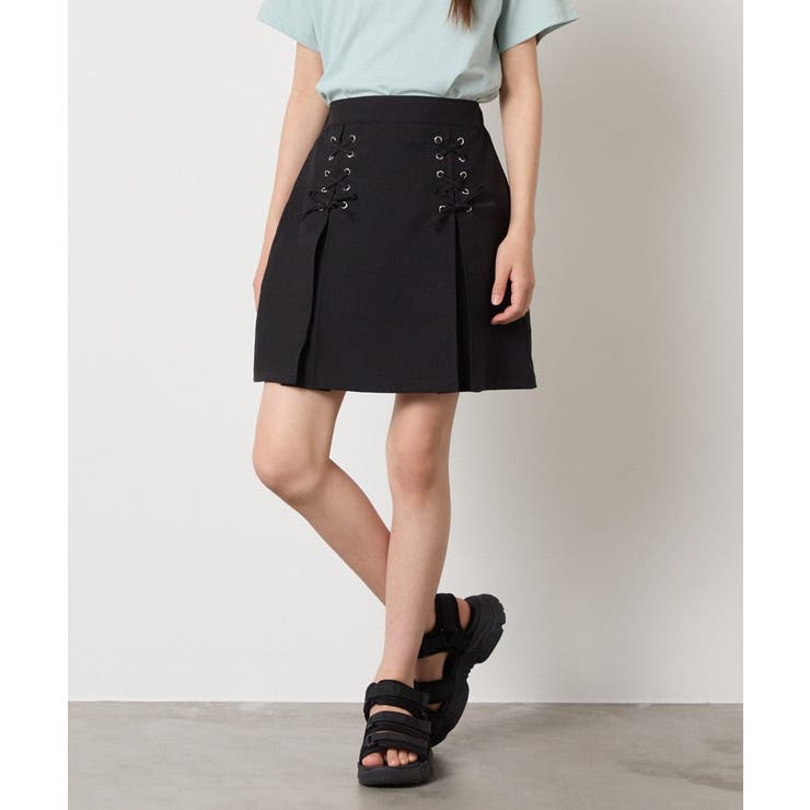 [120-160]［インパン付］フロントレースアップスカート | a.v.v【KIDS】 | 詳細画像24 