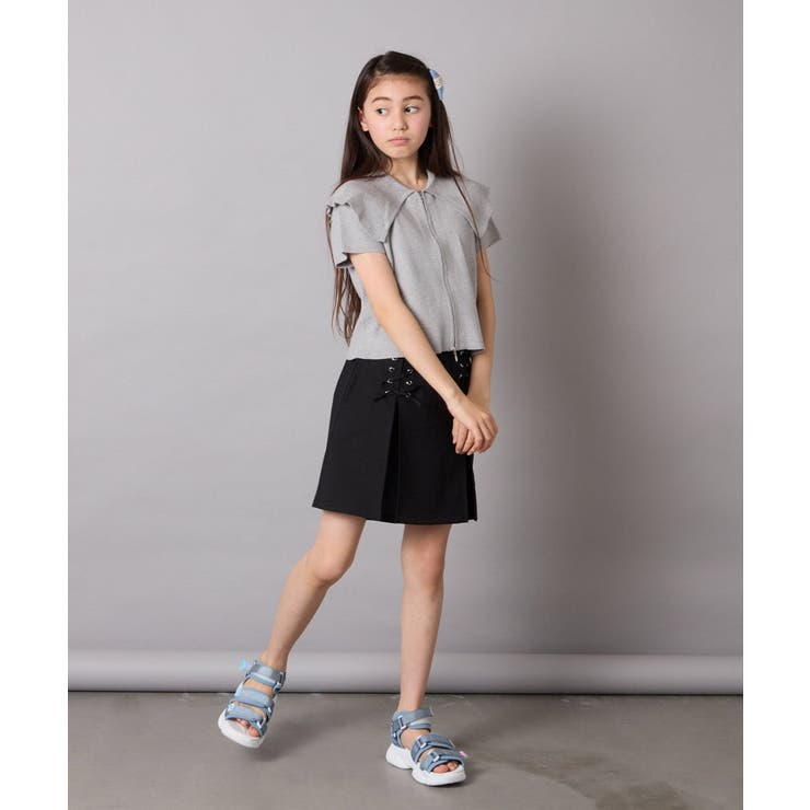 [120-160]［インパン付］フロントレースアップスカート | a.v.v【KIDS】 | 詳細画像29 