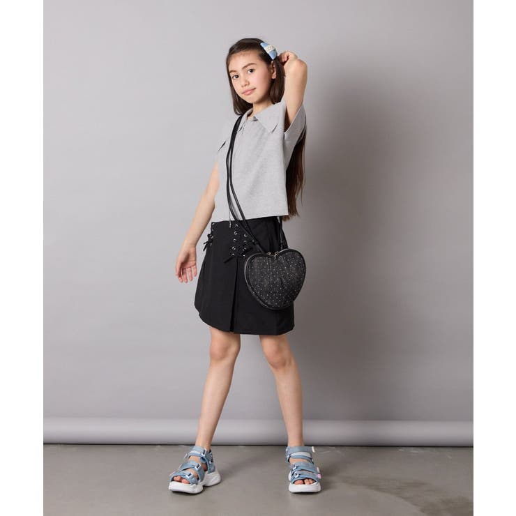 [120-160]［インパン付］フロントレースアップスカート | a.v.v【KIDS】 | 詳細画像30 