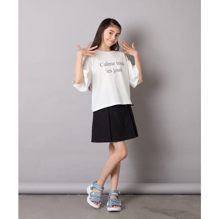 [120-160]［インパン付］フロントレースアップスカート | a.v.v【KIDS】 | 詳細画像35 