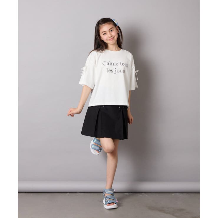 [120-160]［インパン付］フロントレースアップスカート | a.v.v【KIDS】 | 詳細画像37 