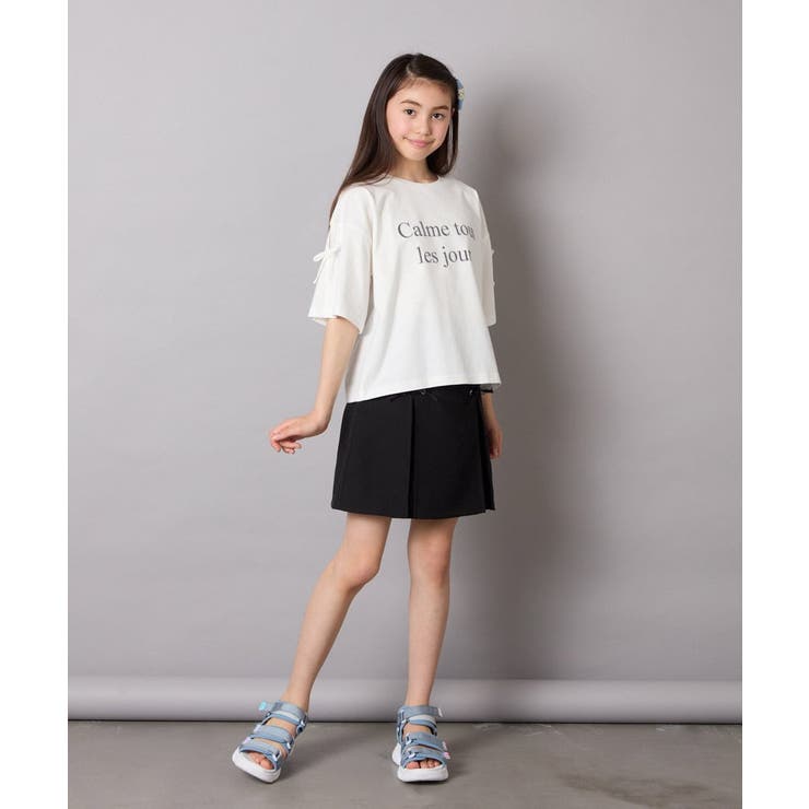 [120-160]［インパン付］フロントレースアップスカート | a.v.v【KIDS】 | 詳細画像38 