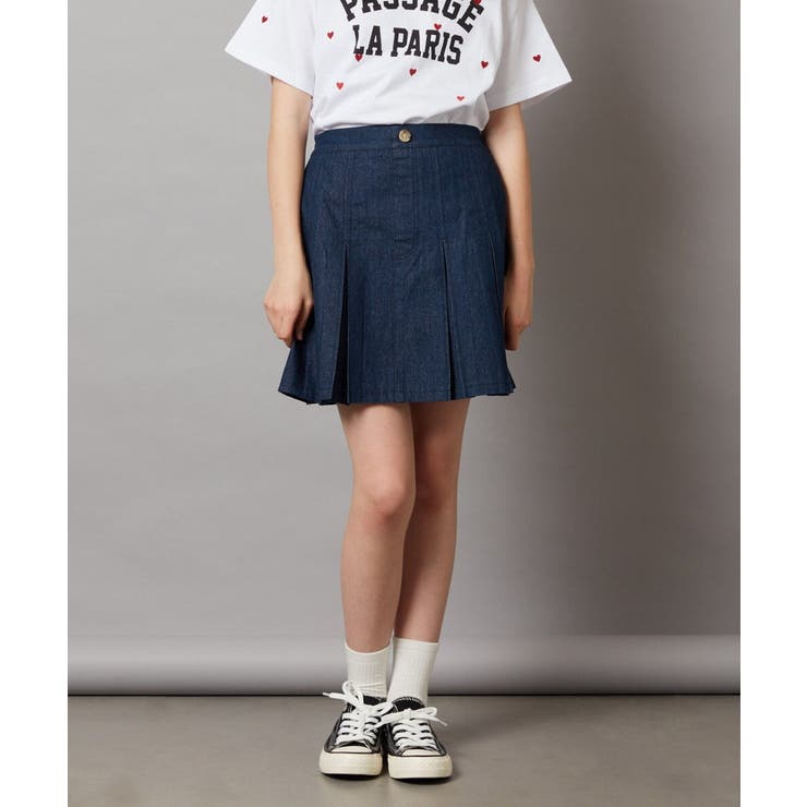 [140-150]【インパン付】タックプリーツスカート | a.v.v【KIDS】 | 詳細画像2 