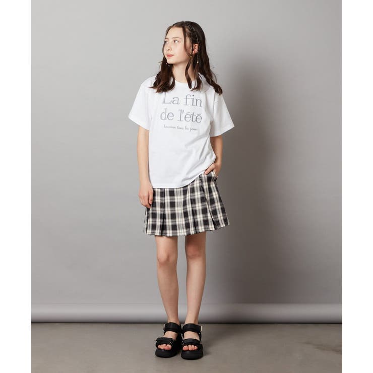 [160]【インパン付】タックプリーツスカート | a.v.v【KIDS】 | 詳細画像4 