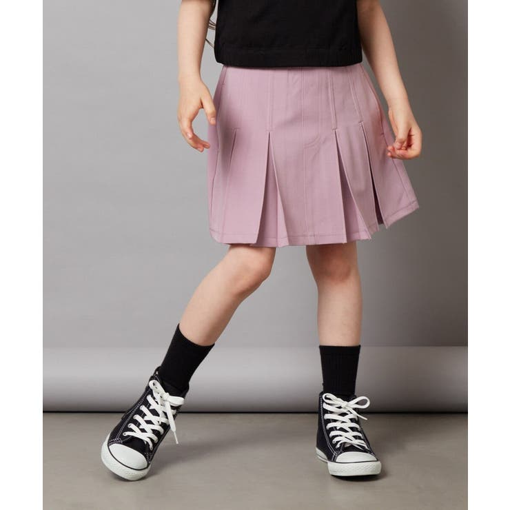 ラベンダー | [160]【インパン付】タックプリーツスカート | a.v.v【KIDS】