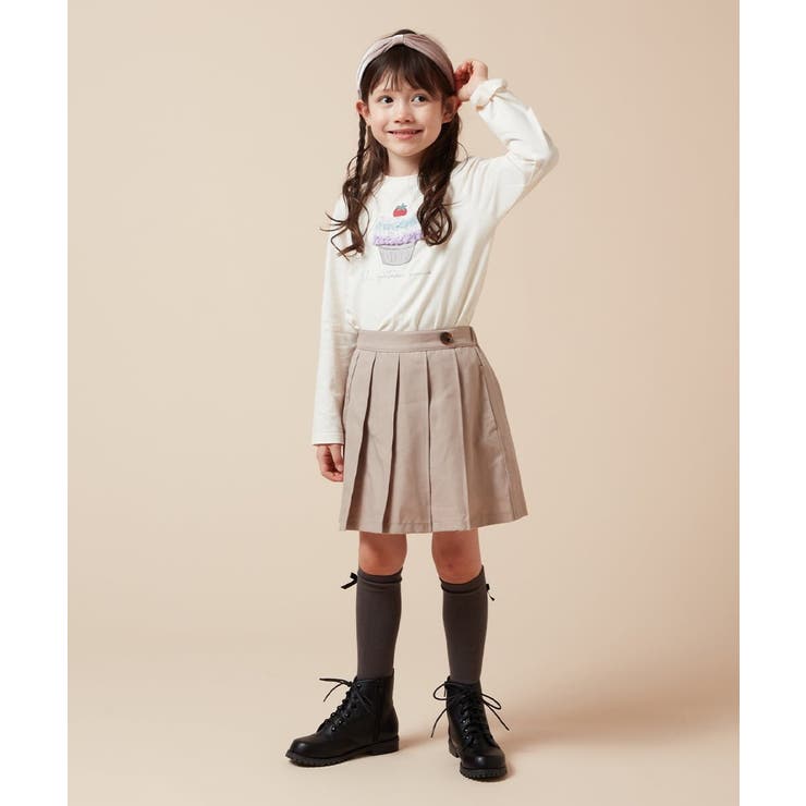 [160]【インパン付き】タックプリーツスカート | a.v.v【KIDS】 | 詳細画像20 